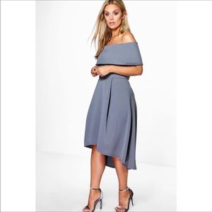 Hi Low Off the Shoulder Dress